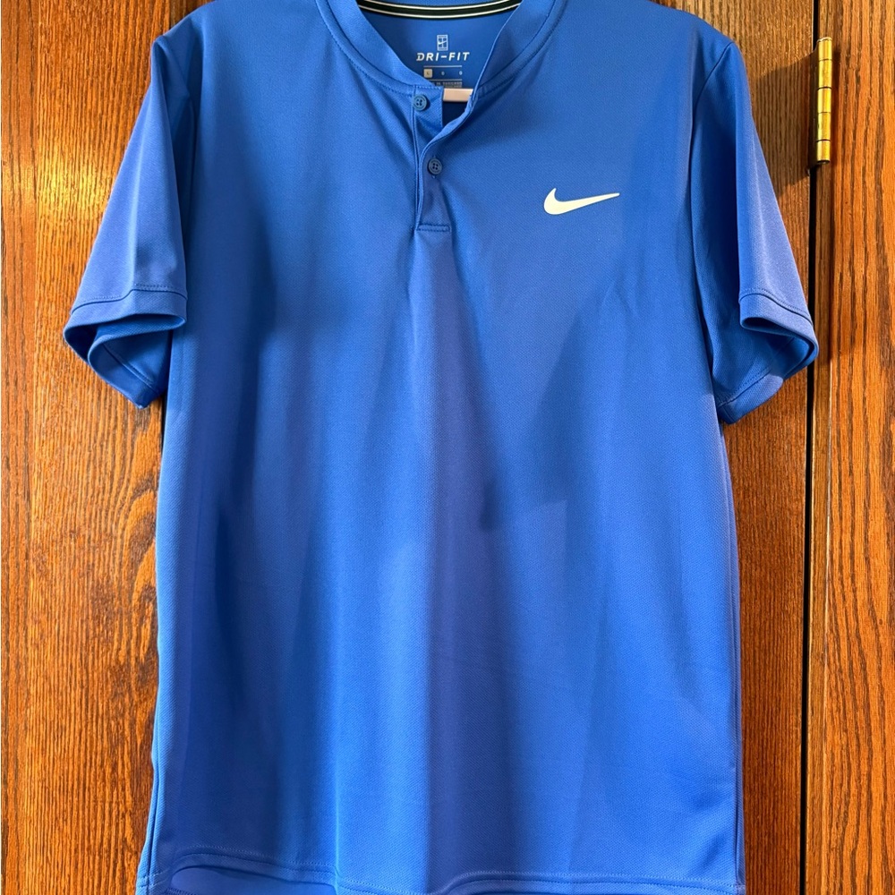 Nike Court Men’s Dri-FIT Royal Blue Short-Sleeve Polo Tennis